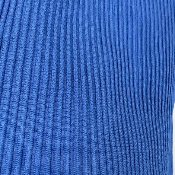 Madewell Ribbed Square Neck Tank Top Small NWT Blue Stretch Knit Summer Basics - Picture 5 of 8